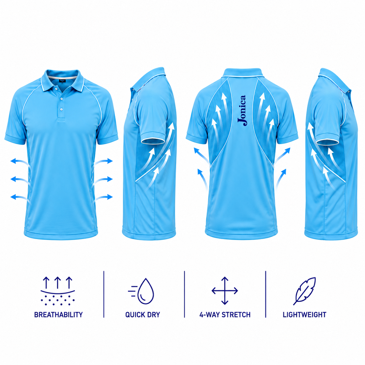 Ionian Sky Blue Polo