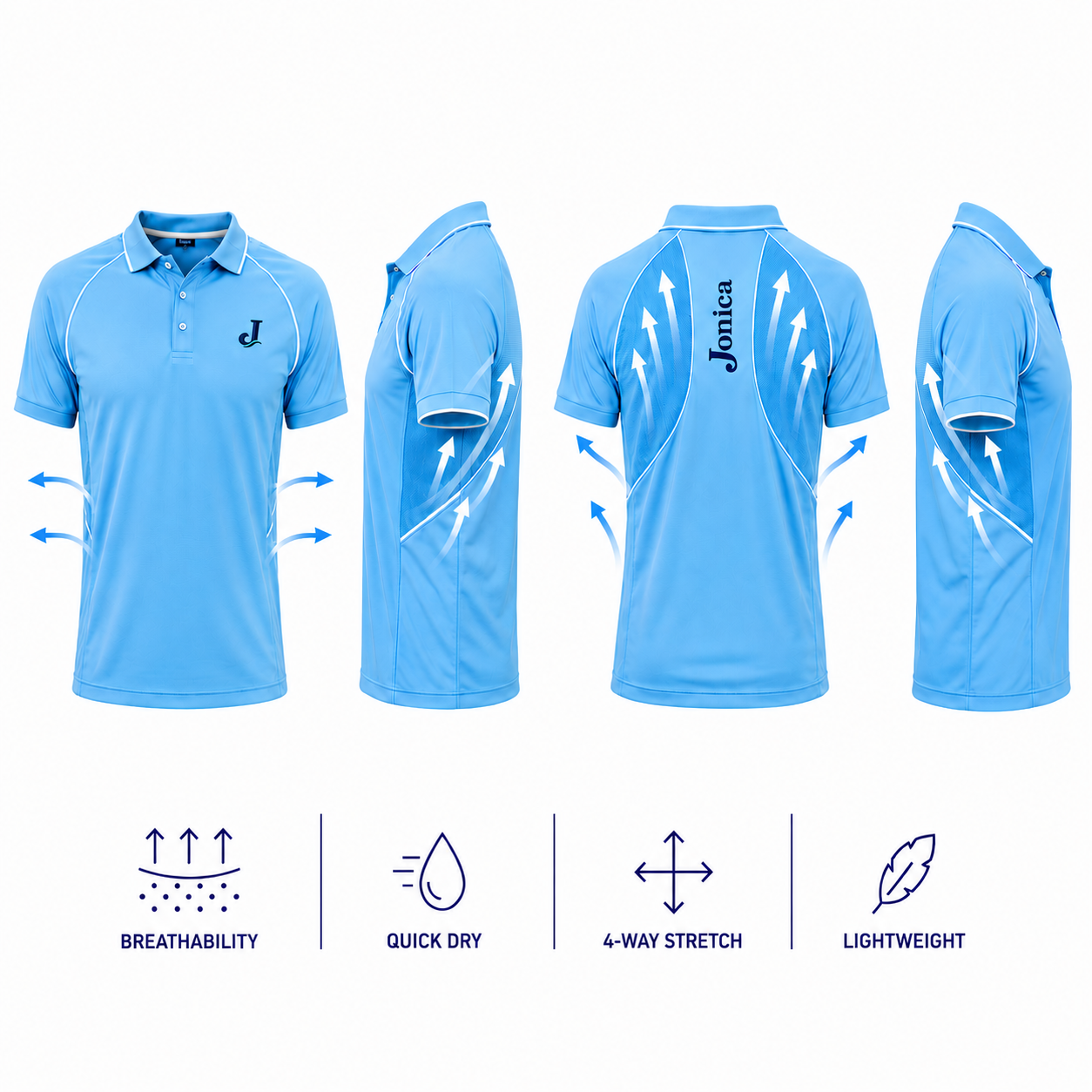 Ionian Sky Blue Polo